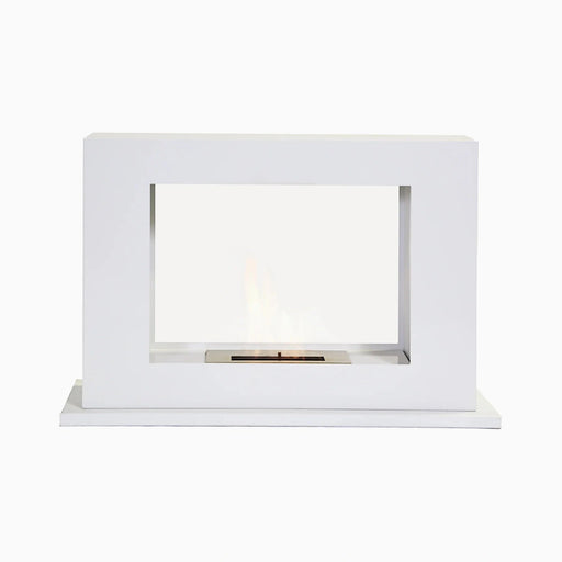 The Bio Flame 36" Rogue 2.0 Freestanding See-Through Fireplace - Rogue 2.0 DS-White